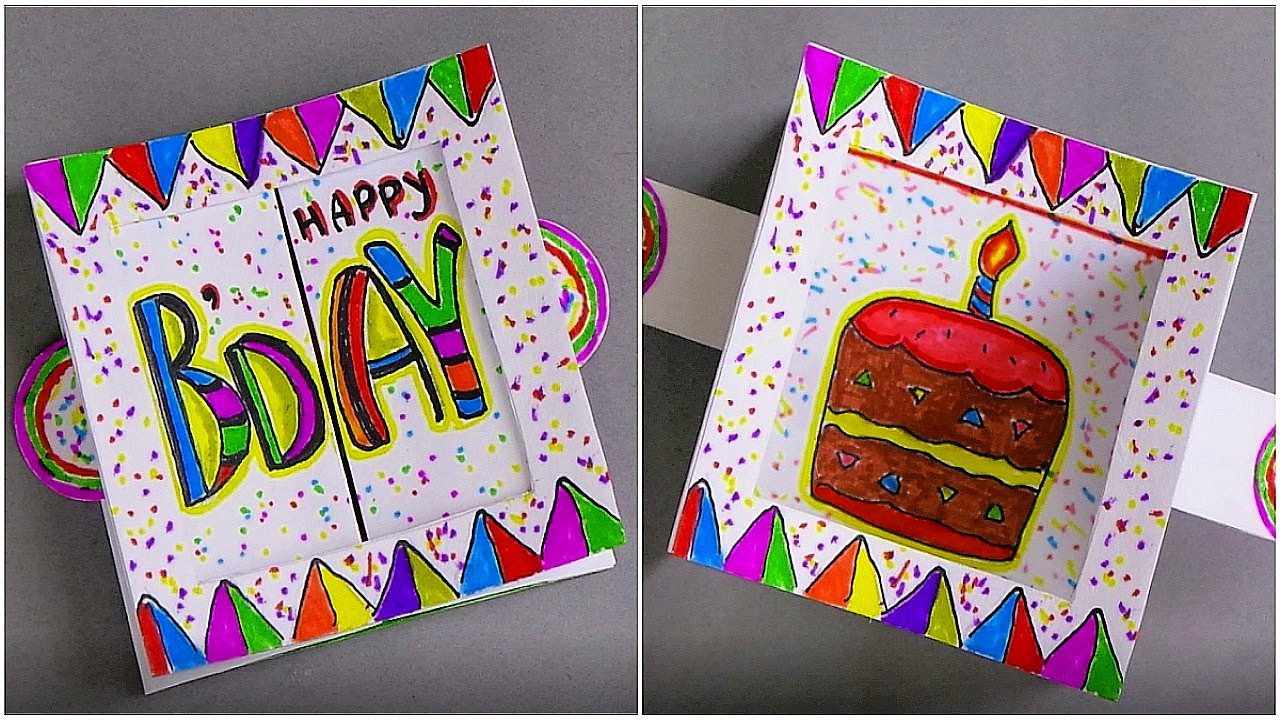 Birthday Gift Card Ideas For Her
 DIY BIRTHDAY CARD HANDMADE GREETING CARD MAKING IDEAS