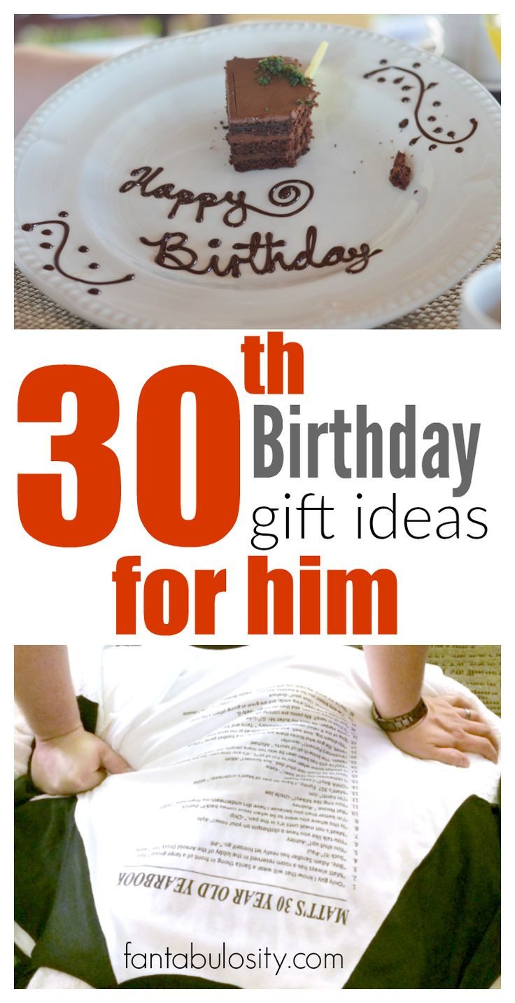 Birthday Gift For Him Ideas
 30th Birthday Gift Ideas for Him