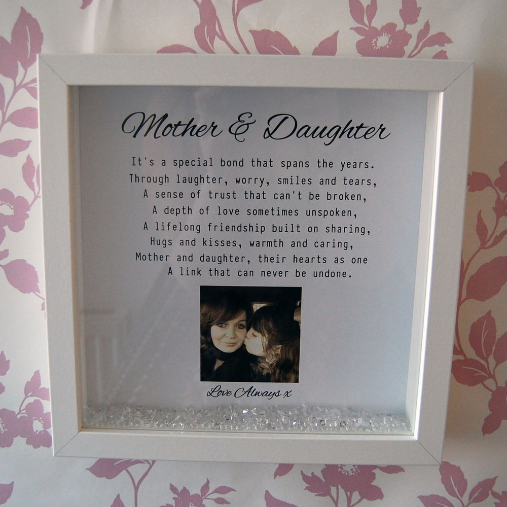 Birthday Gift Ideas Daughter
 Personalised Framed Print Mother & Daughter Gift for