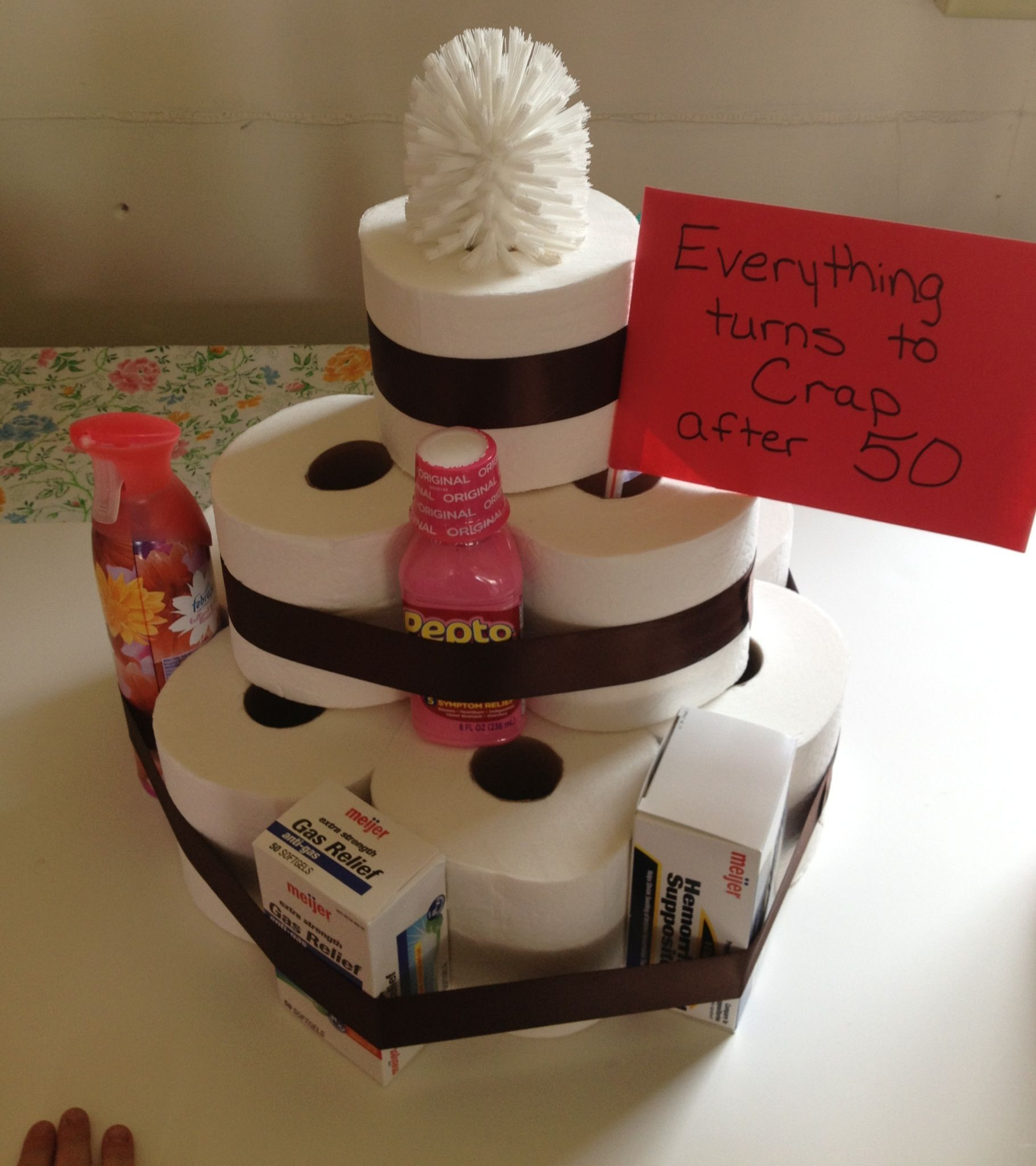 Birthday Gift Ideas For 60 Year Old Woman
 Toilet Paper Cake fun gag t for anyone turning 50