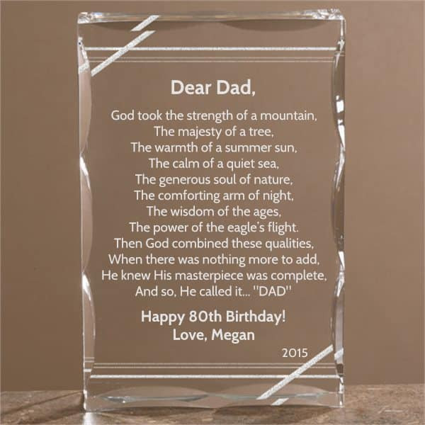 Birthday Gift Ideas For Dad From Daughter
 80th Birthday Gift Ideas for Dad 80th Birthday Ideas