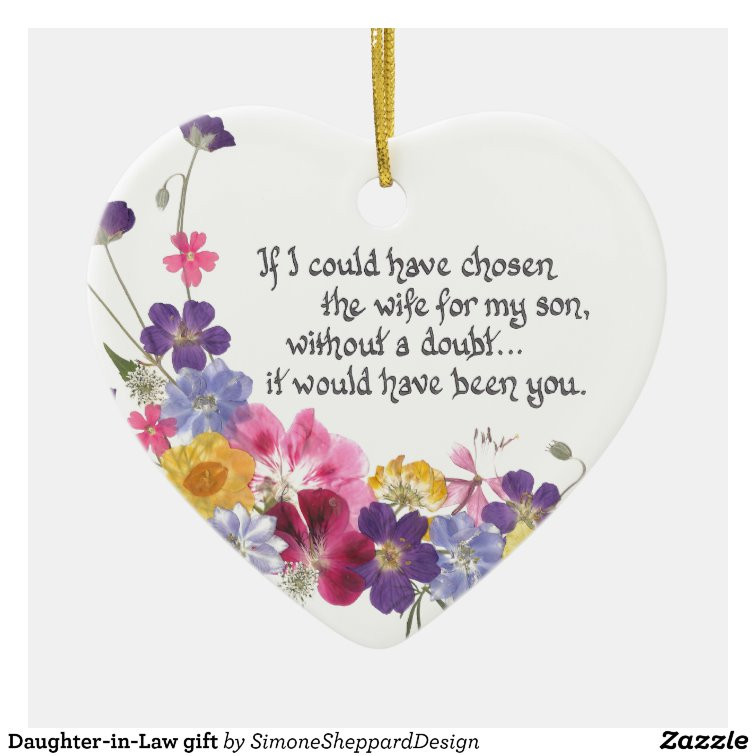 Birthday Gift Ideas For Daughter In Law
 Daughter in Law t Ceramic Ornament