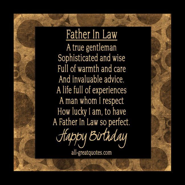 Birthday Gift Ideas For Father In Law
 father in law quotes Google Search