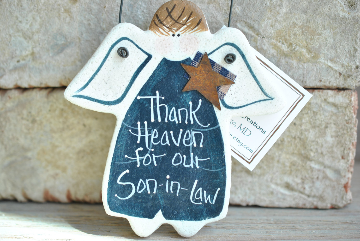 Birthday Gift Ideas For Father In Law
 Father s Day Son in Law Birthday Gift Salt Dough Ornament