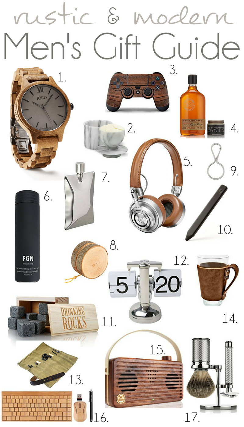 Birthday Gift Ideas For Men
 2016 Rustic and Modern Men s Gift Guide