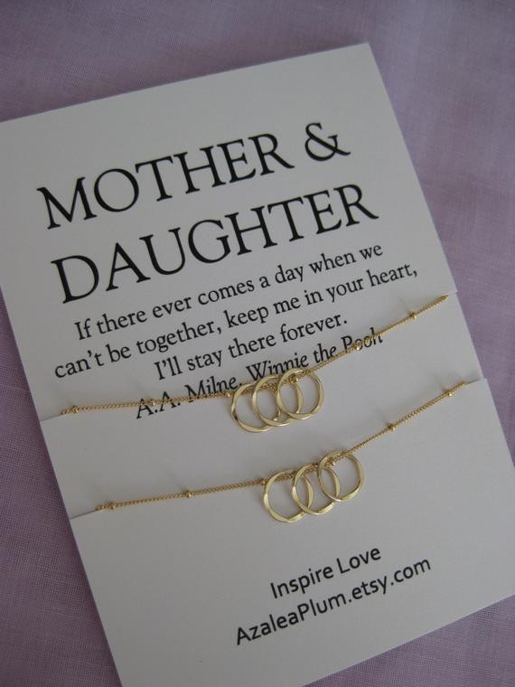 Birthday Gift Ideas For Mom From Daughter
 Mother Daughter Jewelry 60th birthday Gift Mother by