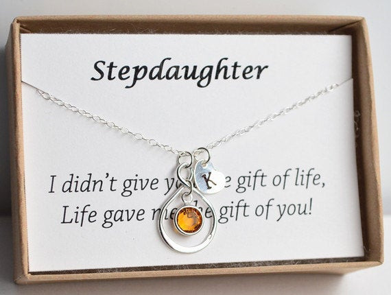 Birthday Gift Ideas For Stepmom
 Personalized Stepdaughter t necklace birthday t for