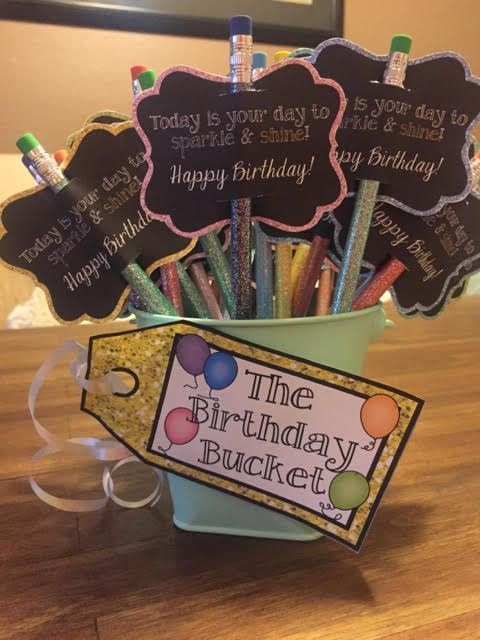 Birthday Gift Ideas For Teachers From Students
 The Birthday Bucket Birthday Pencil Toppers