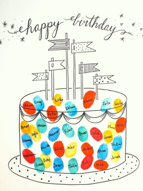 Birthday Gift Ideas For Teachers From Students
 Free Printable Fingerprint Birthday Cards
