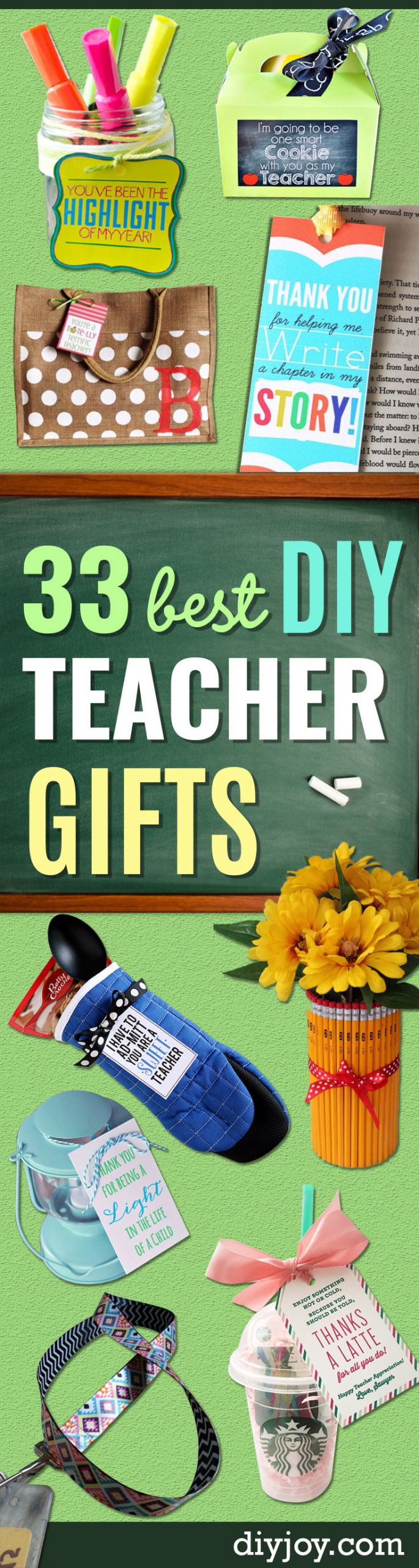 Birthday Gift Ideas For Teachers
 33 Best DIY Teacher Gifts