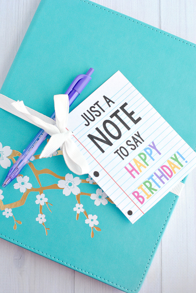 Birthday Gift Ideas For Teachers
 Cute & Creative "Note" Gift Idea for Birthdays or Teacher