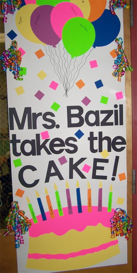 Birthday Gift Ideas For Teachers
 Teacher Appreciation Door Decorations