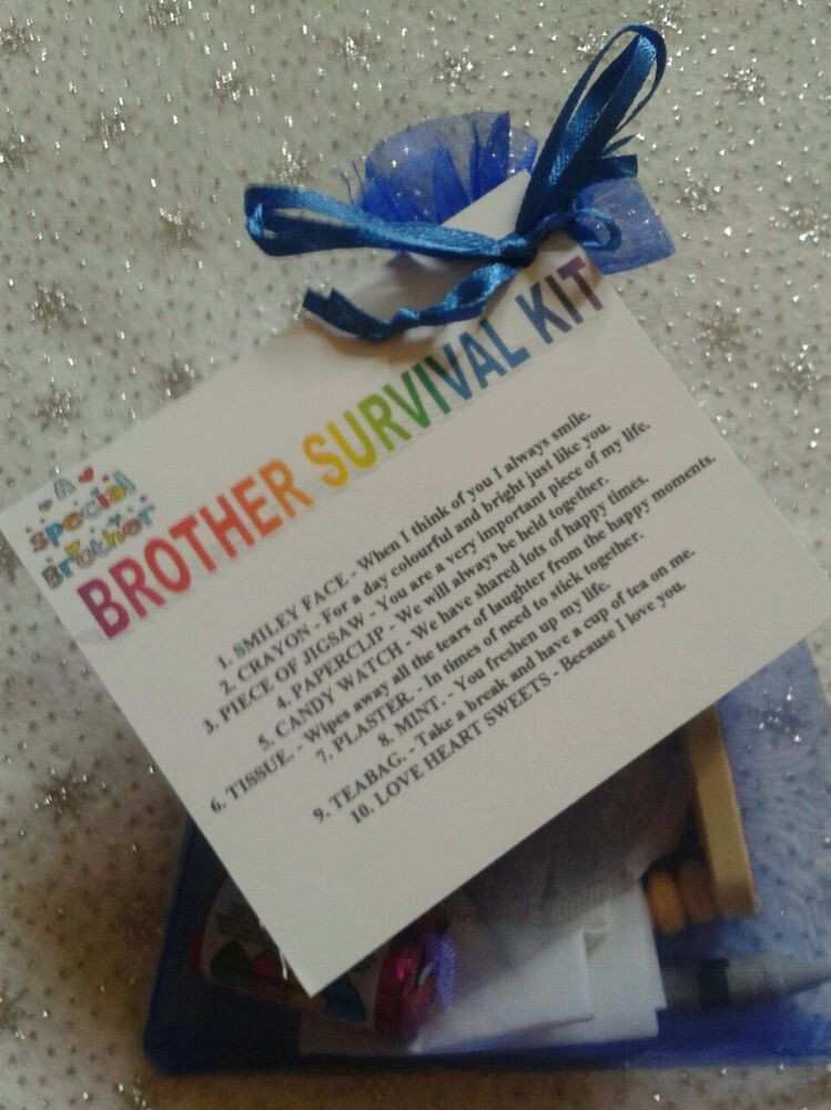 Birthday Gifts For Brother
 BROTHER SURVIVAL KIT Novelty Keepsake Christmas Birthday