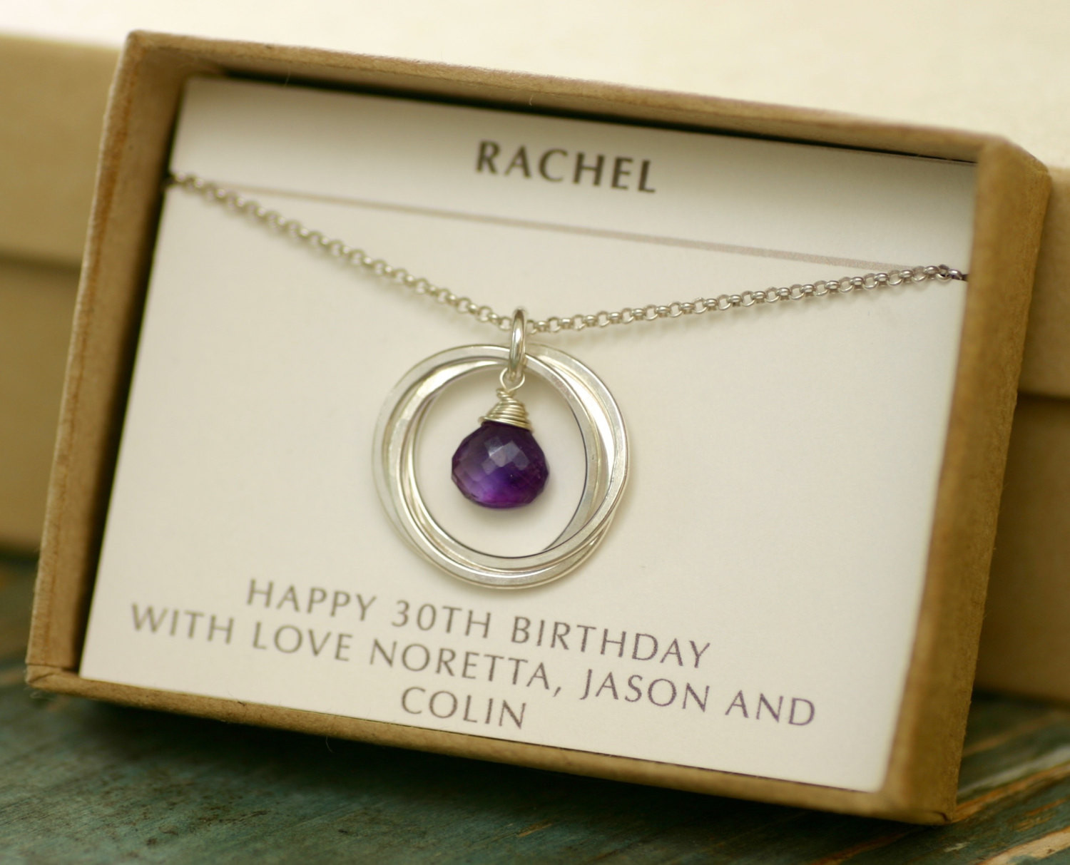 Birthday Gifts For Her
 30th birthday t for her amethyst necklace for daughter 3