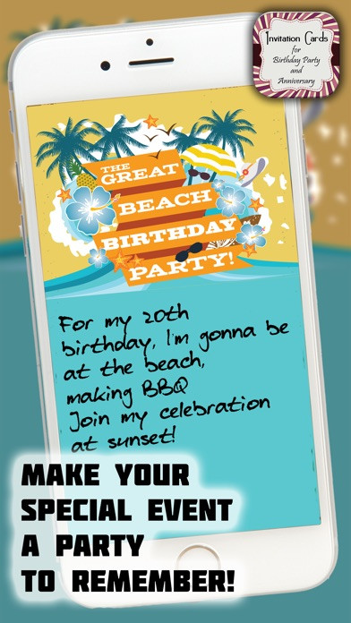 Birthday Invitation App
 Invitation Card s For Birthday Party & Anniversary App
