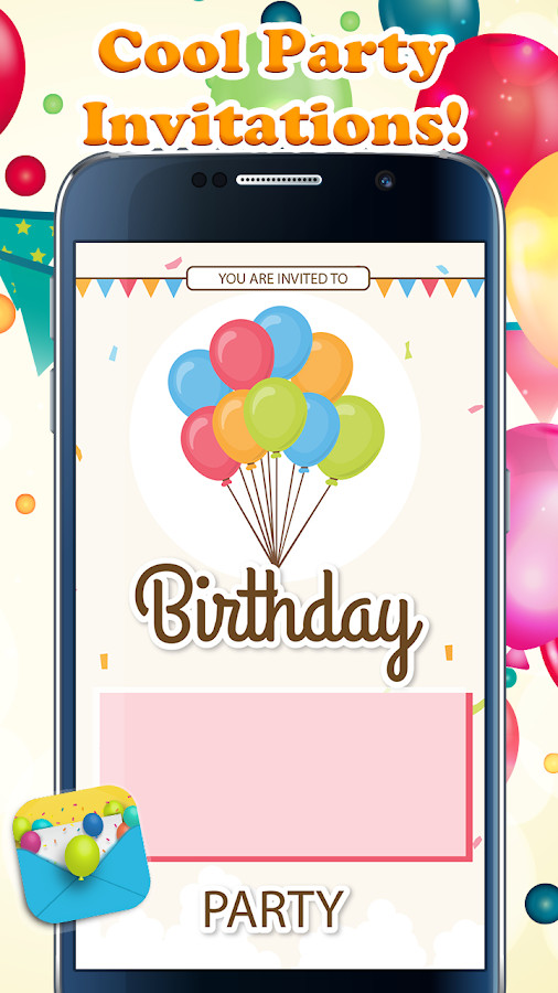 Birthday Invitation App
 Party Invitation Cards Maker Android Apps on Google Play