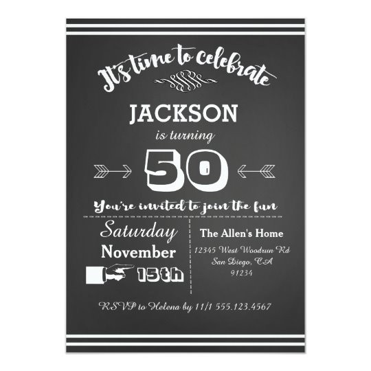 Birthday Invitations For Adults
 Adult Birthday Party Invitation 50th 60th 40th