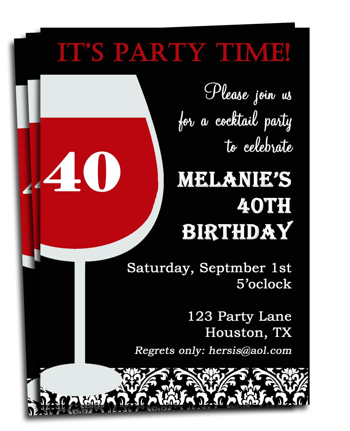 Birthday Invitations For Adults
 Adult Birthday Invitation Printable Personalized for your