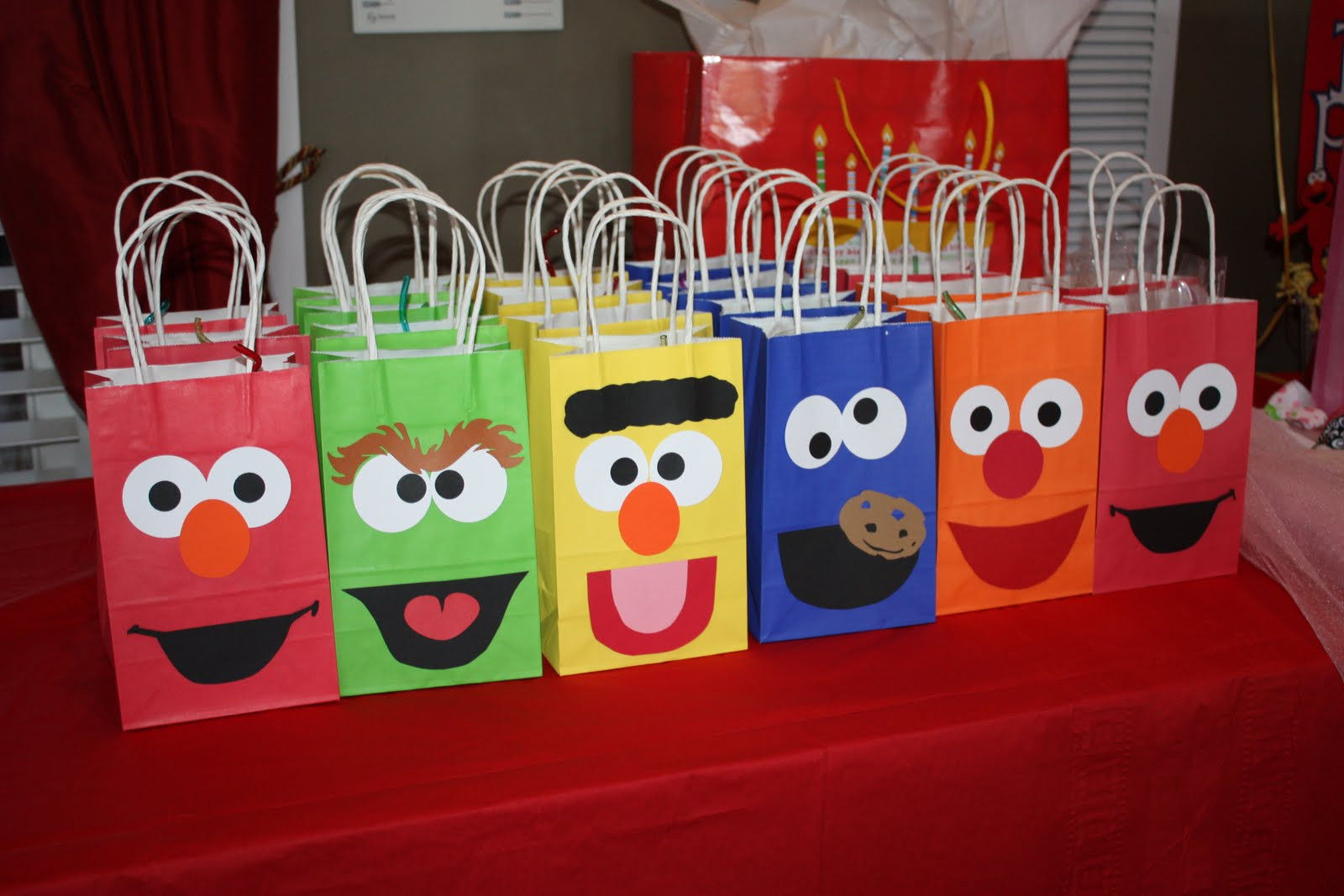 Birthday Party Bag Ideas
 Buggy s Basement Elmo Birthday Party