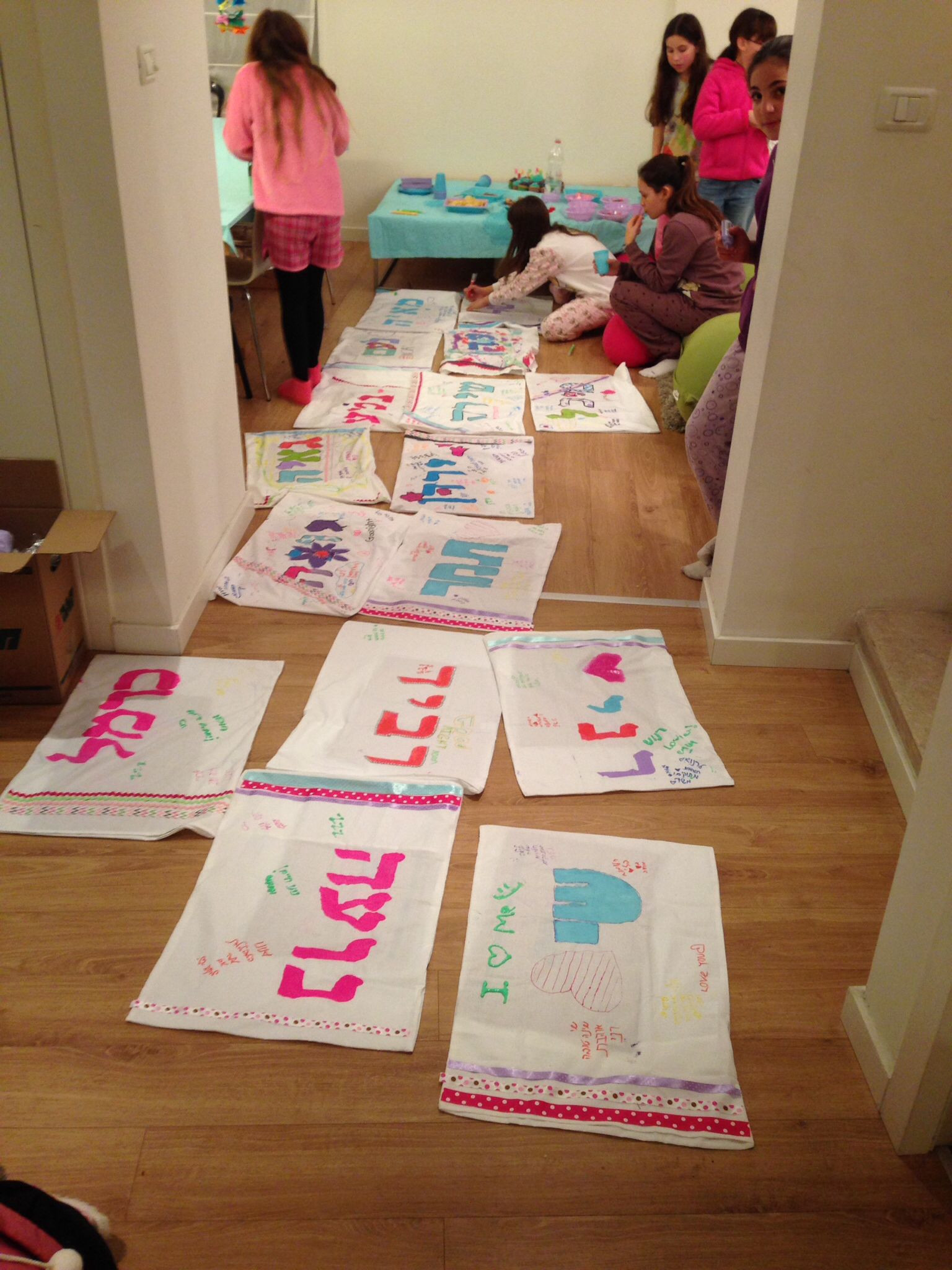 Birthday Party Craft Ideas For 11 Year Olds
 Pillowcase crafts at 11 year old s pyjama party