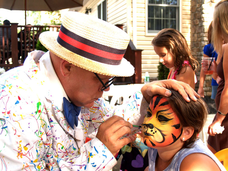 Birthday Party Entertainment For Kids
 Professional Face Painters hand and cheek art washable