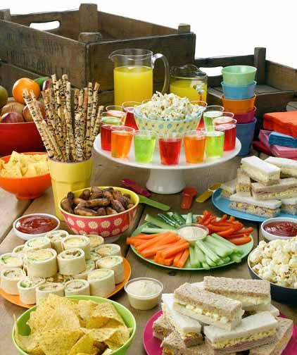 Birthday Party Food Ideas For Kids
 Party food spread for kids