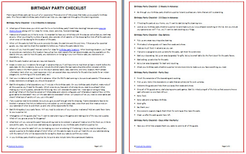 Birthday Party Food List
 Printable Birthday Party Checklist Free Moms & Munchkins