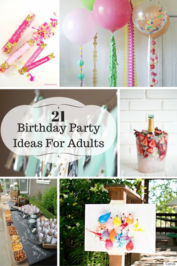Birthday Party For Adults
 21 Ideas For Adult Birthday Parties