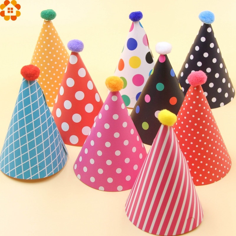 Birthday Party Hats
 New 11PCS Set Colorful Mini Birthday Hat DIY Paper Hats