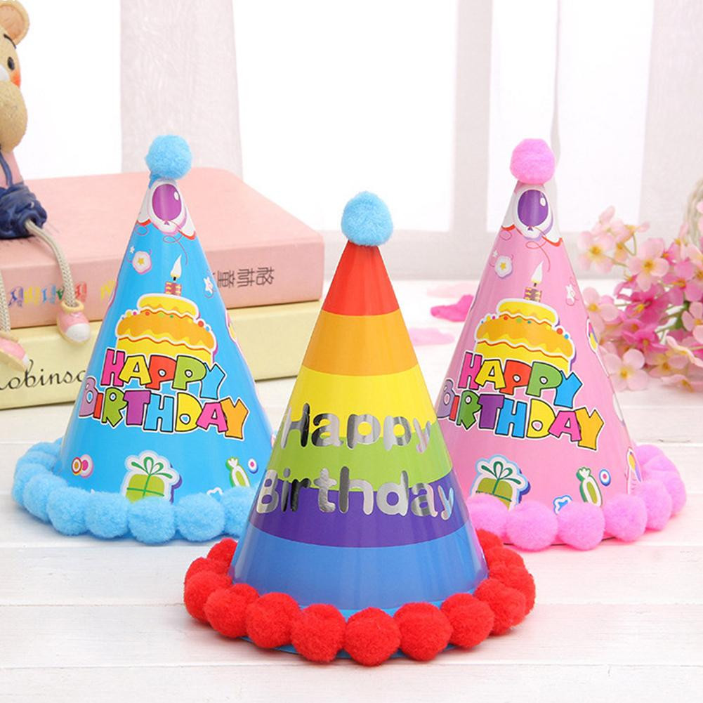 Birthday Party Hats
 Wholesale Happy Birthday Party Hat Decoration Cute Child