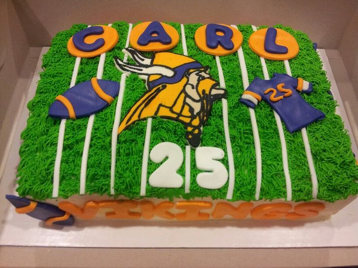 Birthday Party Ideas Mn
 19 best Minnesota Vikings Cakes images on Pinterest