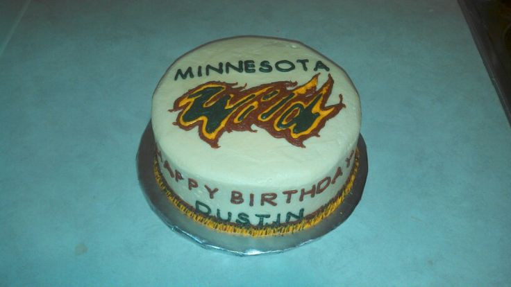Birthday Party Ideas Mn
 Minnesota Wild themed Birthday Cake