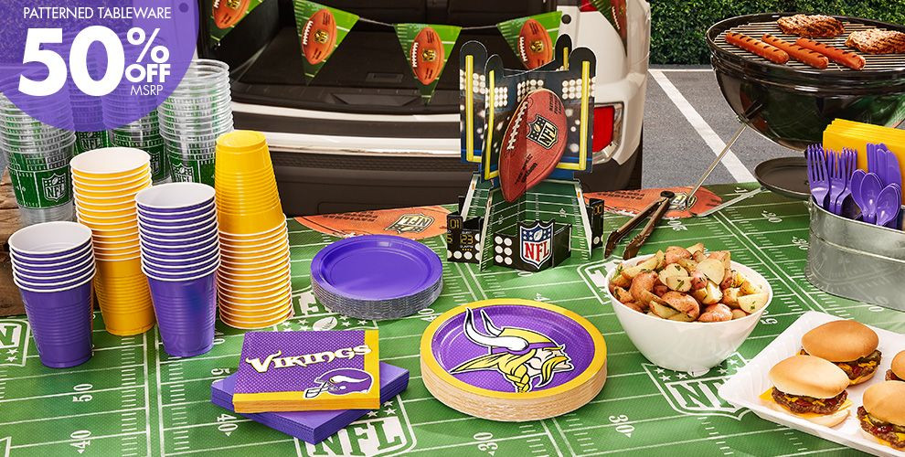 Birthday Party Ideas Mn
 NFL Minnesota Vikings Party Supplies