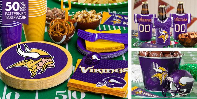 Birthday Party Ideas Mn
 NFL Minnesota Vikings Party Supplies Party City