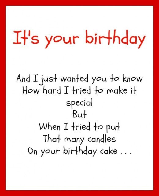 Birthday Poems Funny
 Funny Quotes For Your Son His Birthday QuotesGram