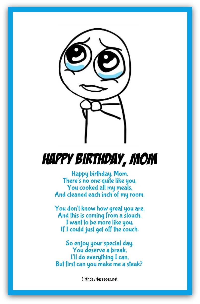 Birthday Poems Funny
 Funny Birthday Poems Page 3