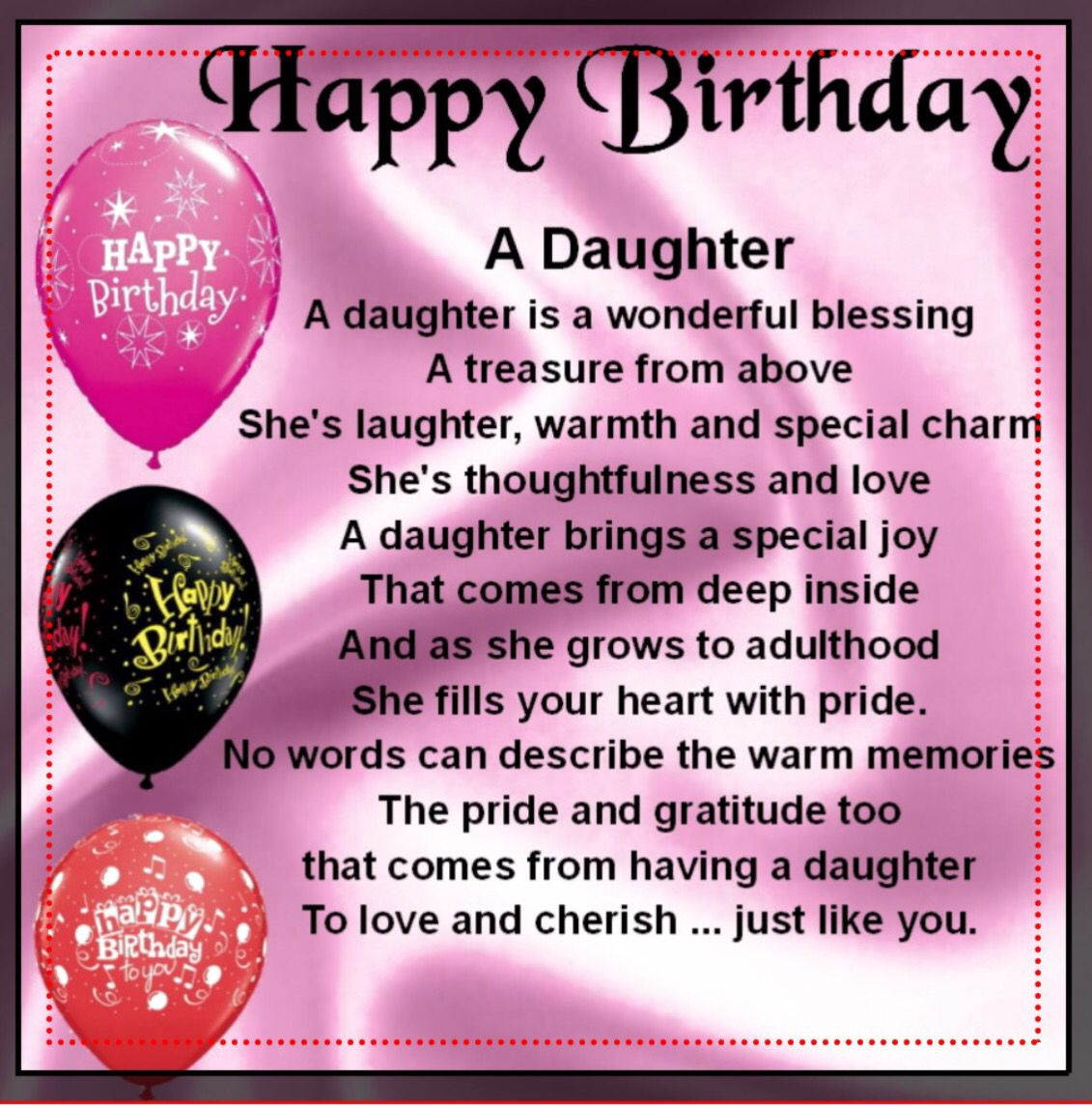 Birthday Quotes For A Daughter
 Pin by Carol Cranley on Crafts