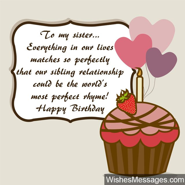 Birthday Quotes For A Sister
 Birthday Wishes for Sister Quotes and Messages