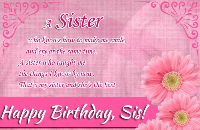 Birthday Quotes For A Sister
 Happy Birthday quotes for Sister ts images This Blog