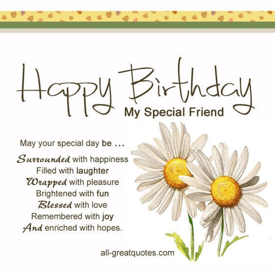 Birthday Quotes For A Special Friend
 Free Birthday Cards For Friends