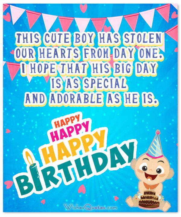 Birthday Quotes For Baby Boy
 Wonderful Birthday Wishes for a Baby Boy – By