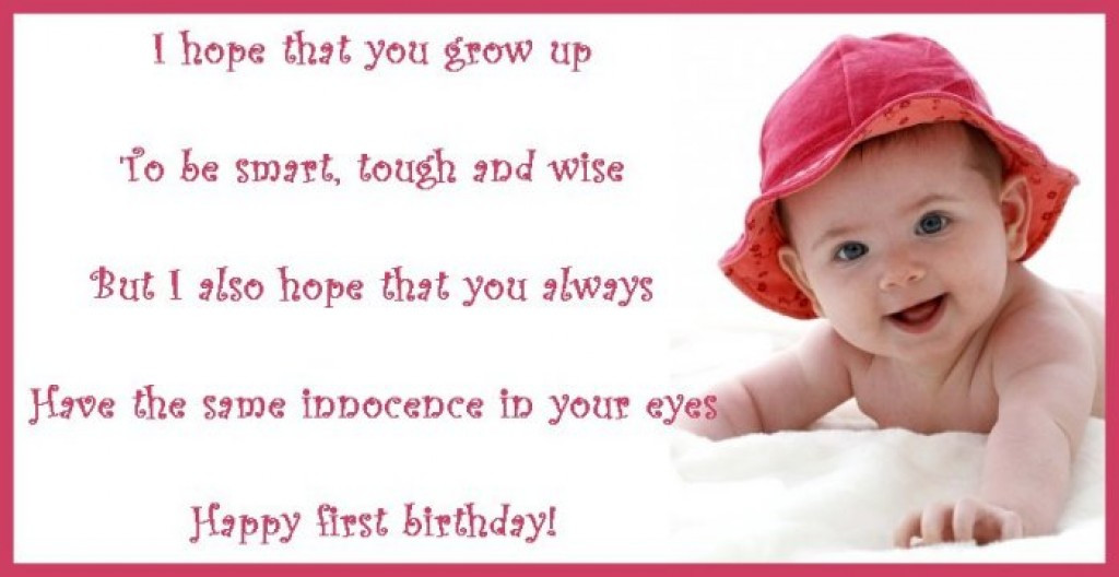 Birthday Quotes For Baby Boy
 First Birthday Wishes Poems and Messages for a Birthday
