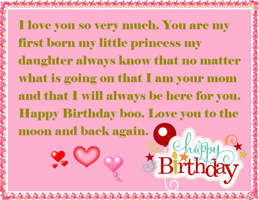 Birthday Quotes For Daughters From Mothers
 Mother to Daughter Birthday Wishes