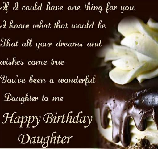 Birthday Quotes For Daughters From Mothers
 Happy Birthday Quotes for Daughter with