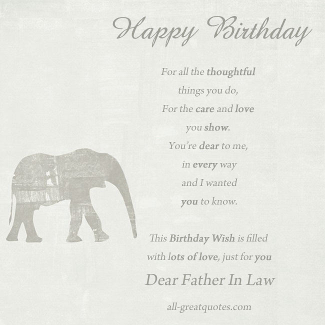 Birthday Quotes For Father In Law
 Father In Law Birthday Quotes QuotesGram