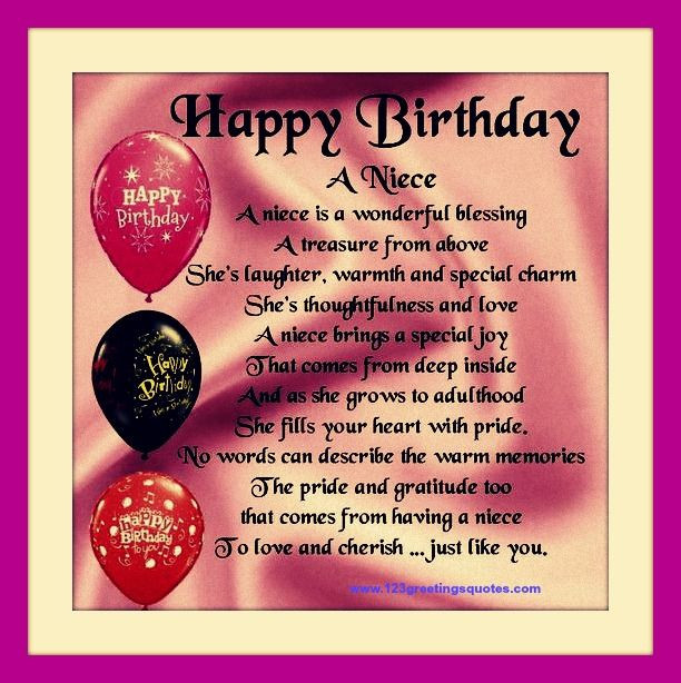 Birthday Quotes For Niece
 Happy Birthday Quotes For Niece