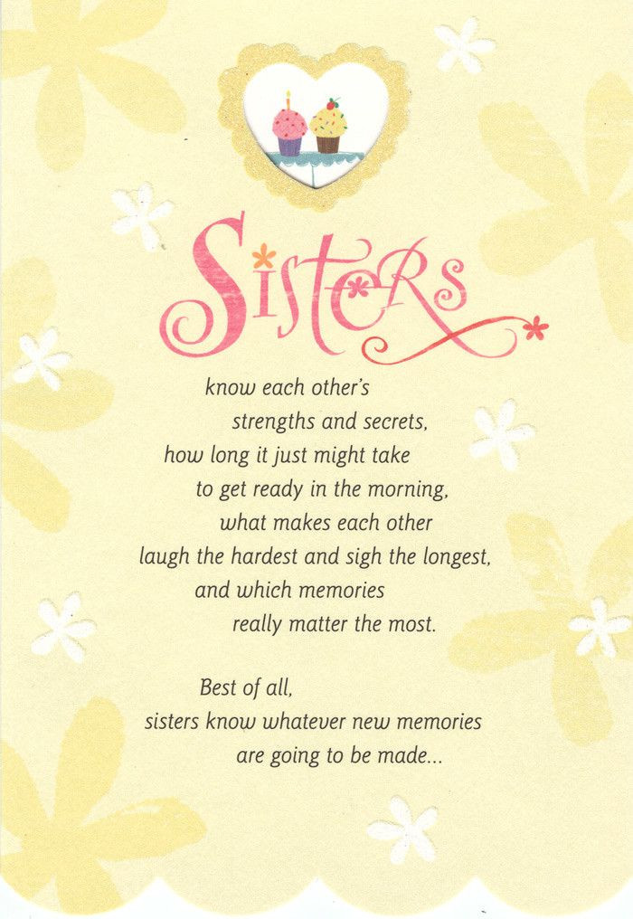 Birthday Quotes For Sisters
 Sisters Know
