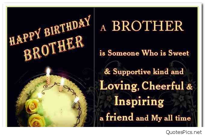 Birthday Quotes For Younger Brother
 The 50 Happy Birthday Brother Wishes quotes and messages
