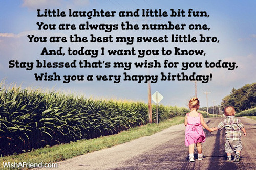 Birthday Quotes For Younger Brother
 Birthday Quotes for younger Brother 5 – Funpro