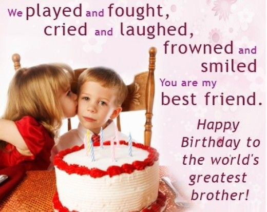 Birthday Quotes For Younger Brother
 Birthday Wishes Cards and Quotes for Your Brother